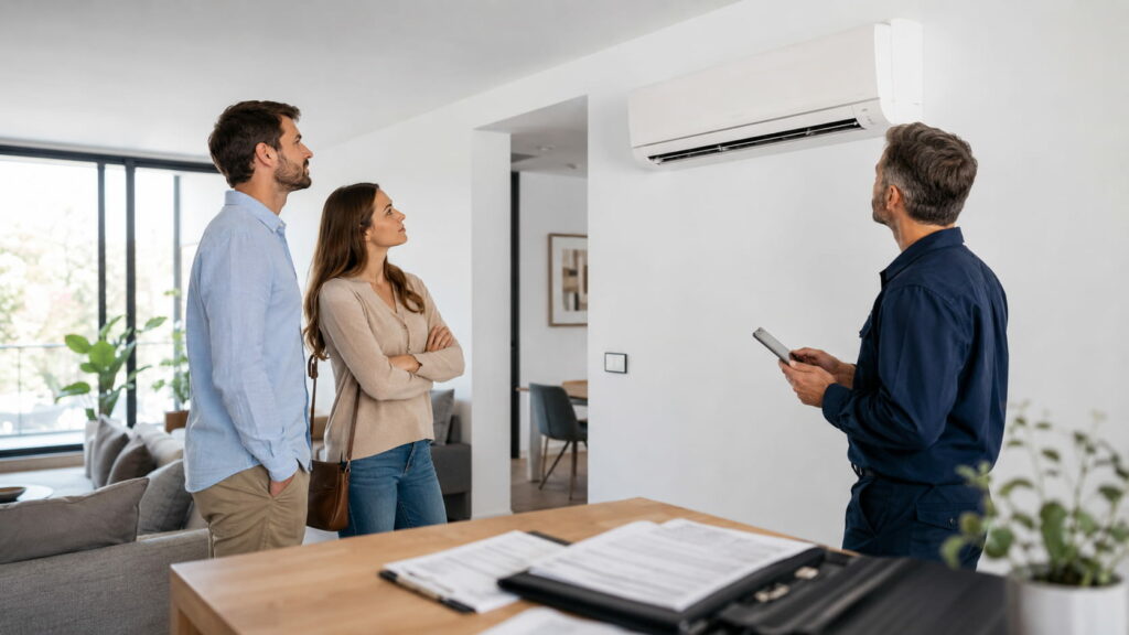 Climatisation et vente immobilière